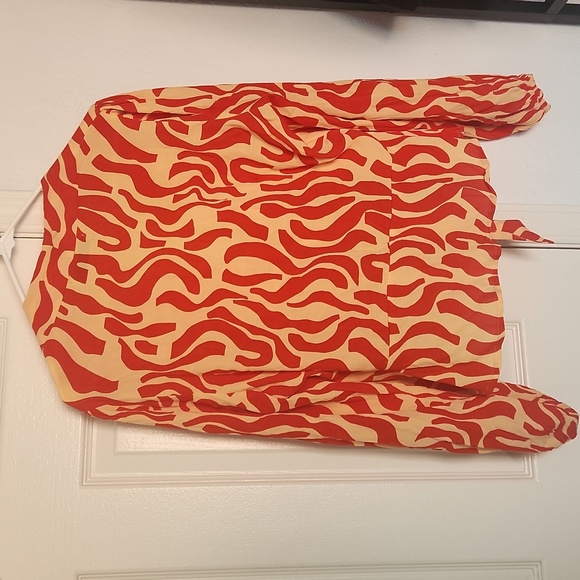 Faithfull The Brand Sarin Top Front Tie Print Size USA 8 - Picture 12 of 12